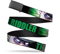 `Blank Black 1.5`` Bo Buckle - The Riddler/Face Close-Up Black/Gree... ACC NUOVO