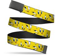`Blank Black 1.5`` Bo Buckle - Tweety Expression And Eyes Scattered... ACC NUOVO