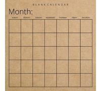 Blank Calendar (Tascabile)