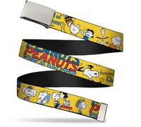 `Blank Chrome 1.0`` Buckle - Peanuts Gang Featuring Good Ol Charlie... ACC NUOVO