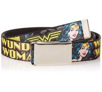`Blank Chrome 1.0`` Buckle - Wonder Woman W/Face Close-Up Leopard B... ACC NUOVO