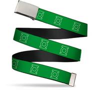 `Blank Chrome 1.25`` Buckle - Green Lantern Logo Green/White Webbing` ACC NUOVO