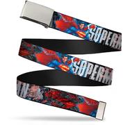 `Blank Chrome 1.5`` Bo Buckle - New 52 Superman Poses/Shield/Comic ... ACC NUOVO