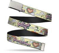 `Blank Chrome 1.5`` Bo Buckle - Peanuts Snoopy Flying Ace And Woods... ACC NUOVO