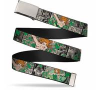 `Blank Chrome 1.5`` Bo Buckle - Poison Ivy Poses/Comic Scenes Grays... ACC NUOVO