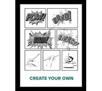 Blank Comic Book: Blank Comic Panels for Kids, Teens, and Adults to Draw Their Own Comics, Manga, and Graphic Novels