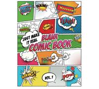 Blank Comic Book Just make it Real: Vol. 1_Check Pattern in Look Inside feature! - Large (8.5 x 11 inches) - 120 Sketchbook Paper - 60 Sheets -- ... Comics on your own. Explore your fantasy.