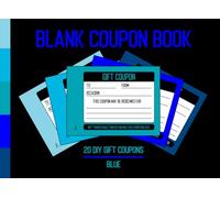 Blank Coupon Book: 20 DIY Gift Coupons | Blue