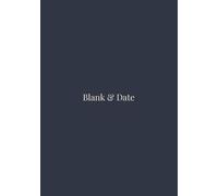 Blank & Date. Night Mist . Notebook with blank pages and space for the date. (7" x 10") Soft cover