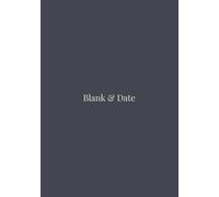 Blank & Date. Wet Asphalt . Notebook with blank pages and space for the date. (7" x 10") Soft cover