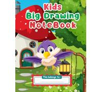 Blank Drawing Notebook for Kids: Large Sketchbook with Unlined Pages for Doodling, Sketching, and Creative Fun: Kids Big Drawing Pad for Kids Ages 3-8 , 120 blank pages