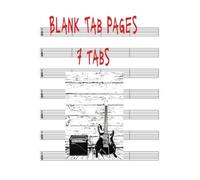 Blank Guitar Tab Sheets: Let your song writing come out. The back of each page is for notes. 7 lines per page.