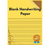 Blank Handwriting Paper for Kids: 102 blank pages with dotted lines for Ages 5-10, Handwriting Practice Papers