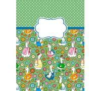 Blank Hardcover Notebook: Silly Goose School Days - 8.25" x 11" with 110 Unlined Pages, School and Office Sketch Draw Write Journal