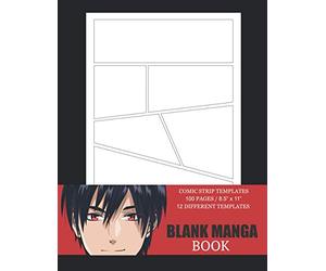 Blank Manga Book: Large | Manga Storyboard Sketchbook | Comic Strip Templates to Draw your Own Comics | Variety of Template Layouts | Blank Comic ... and Stories | Gift Idea for Anime Lovers