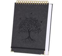 Blank Notebook Sketch Book, 8.5" x 11" Large Sketchbook, 300 Page No Bleed Sketch Pads for Drawing, Leather Hardcover Artist Sketchbook with 100GSM Thick Paper, Spiral Unlined Journal Notebook, Black
