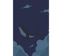 Blank Notebook: Whale in the Night Sky Blank Notebook, 5.5 x 8.5, 100 Pages, Drawing, Sketching, Journaling, Scrapbook, Doodling, Note-taking