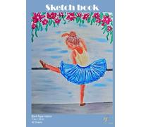 Blank Paper interior Sketchbook "Ballerina" for Kids, Students, Artists, Creatives; Midsize 7 x 10 in, 120 Pages: Great for artists, creatives or ... for Sketching, Drawing, Writing and more