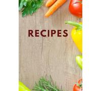 Blank Recipe Book to Write In Your Own Recipes