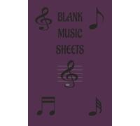 BLANK SHEET MUSIC BOOK