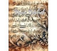 Blank Sheet Music Notebook: 120 Pages Blank Sheet Music for Piano, Guitar, Composition, Songwriters & Musicians