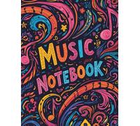 Blank Sheet Music Notebook: Music Manuscript Paper, White Blank Sheet Music, Notebook for Musicians, 12 Staff Paper, Music Composition Book, Christmas motif on the cover