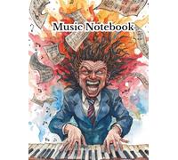 Blank Sheet Music Notebook: Music Manuscript Paper, White Blank Sheet Music, Notebook for Musicians, 12 Staff Paper, Music Composition Book, Christmas motif on the cover