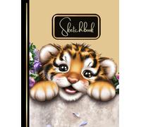 Blank Sketchbook for Kids: Large 8.5x11 Inch Drawing Pad with Cute Laughing Cheetah Cover Design: Perfect for Creative Art, Doodles, and Sketching - ... Pages for Pencils, Markers, and Colors