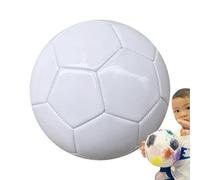Blank Soccer Ball | Football Di Pipì Fai Da Te | Dipingendo E Disegno In PVC Blank Football | Firma Dei Palloni Da Calcio, Dimensioni Della Palla Firmate 3/4/5 Pure White Soccer Per L'anniversario Del