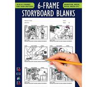 Blank Storyboard - 6 frames: Template Panel Pages for Storytelling & Layouts with 16:9 Story Board Frames