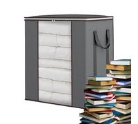 Blanket Storage - Large Storage Bag for Comforters and Clothes, Non-Woven Fabric Organizer with Zipper, Dustproof Foldable Closet Container for Blankets, Bedding and Home Organization