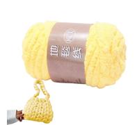 Blanket Yarn - Chenille Yarn | Crochet Yarn | Soft Yarn For Crocheting, Bulky Yarn For Chunky Blankets, Fuzzy Polyester Yarn For Hats, Shoes, Gloves, Crocheting Supplies, Wool Balls For Crafting