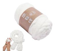 Blanket Yarn - Chenille Yarn | Crochet Yarn | Soft Yarn For Crocheting, Bulky Yarn For Chunky Blankets, Fuzzy Polyester Yarn For Hats, Shoes, Gloves, Crocheting Supplies, Wool Balls For Crafting