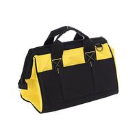 Blanketswarm Borsa per Attrezzi Resistente, Borsa Porta Attrezzi in Tela Borsa per Attrezzi di Grande Capacità con Cerniera Borsa Multi Tasche per Attrezzi a Bocca Larga per Uomo e Donna