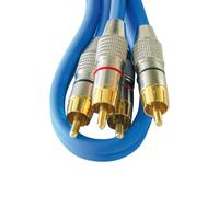 Blanko Cavo Rca 0,5 M-High End Qualität-kabel Durchm. 6 Mm.für Audio/Video