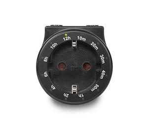 Blanko Timer CT4, presa con indicatore LED integrato, timer digitale a risparmio energetico, nero, compatibile solo con prese tedesche da 220 V