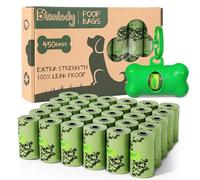 Blanlody Sacchetti Cane Cacca Biodegradabili， 450 Pezzi Bustine Cacca Cani Profumati Sacchettini Cane Cacca A Prova Di Perdite Portasacchetti Sacchetti Igienici per Cani Dog Poop Bags 30 X 22 Cm