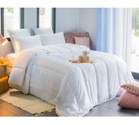Blanrêve Trapunta per tutte le stagioni, 170 g/m² + 250 g/m², con bottoni a pressione, per letto matrimoniale, 240 x 220 cm, facile da pulire