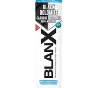 BlanX, Dentifricio Black Dolomite, Dentifricio Sbiancante, Con Carboni Attivi, Licheni Islandici, Dolomia 100% Naturali, Freschezza Istantanea e Duratura, Vegan Friendly, 75ml
