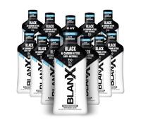 Blanx, Collutorio Sbiancante Black, per Igiene Orale, 6 x 500 ml | Colluttorio Antimacchia e Sbiancante, Con Licheni Artici Naturali, Zinco PCA e Carboni Attivi 100% Naturali, Ripara-Smalto