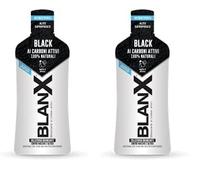 BlanX, Collutorio Sbiancante Black, per Igiene Orale, Colluttorio Antimacchia e Sbiancante, con Licheni Artici naturali, Zinco PCA e Carboni Attivi 100% Naturali, Ripara-Smalto, Formato 500 ml