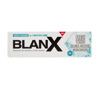BlanX Dentifricio Fresh White 75ml, Dentifricio Sbiancante, con Licheni Islandici e Glacial Complex 100% Naturali, Aroma Glaciale, Vegan Friendly, Pulizia Approfondita e Freschezza a Lungo