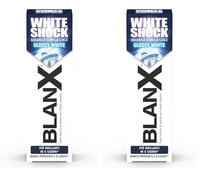 BlanX, Dentifricio Sbiancante White Shock, Il Primo Dentifricio Che Sbianca Con la Luce - 75 ml (Confezione da 2)