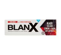 BlanX, Dentifricio Black Volcano, Dentifricio Sbiancante Extra White, Fino a 3 Gradi di Bianco in Più, Con Licheni Islandici, Cenere e Lava Vulcanica 100% Naturali, Aroma Extra Fresco, 75ml