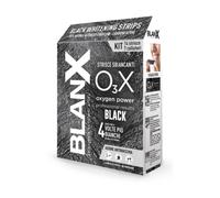 BLANX O3X OXYGEN POWER BLACK STRISCE NERE SBIANCANTI ANTIMACCHIA DENTI + BIANCHI
