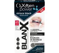 BLANX O3X OXYGEN POWER BLACK STRISCE NERE SBIANCANTI ANTIMACCHIA DENTI + BIANCHI