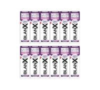 BlanX White Shock Purple Corrector, Dentifricio Dual Color, 12 x 75 ml | Riduce Efficacemente L'Ingiallimento, Con Tecnologia Actilux e Color Correction, Delicato su Smalto e Gengive