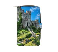 Blarney Castle County Cork Irlanda Portafoglio da donna in pelle PU lunga borsetta organizer per ufficio e viaggio