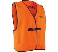 Blaser Gilet da driver, Pure Blaze Arancio, giubbotto di segnalazione taglia unica, con chiusura a clip e logo Argali, ottima visibilità