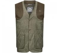 Blaser Men's VINTAGE Wing Vest - olive mélange/black Large Olive Lightweight